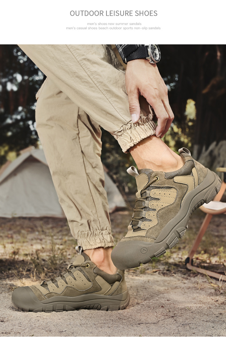 南风9875真皮户外防滑耐磨登山徒步鞋38-46皮鞋码批10