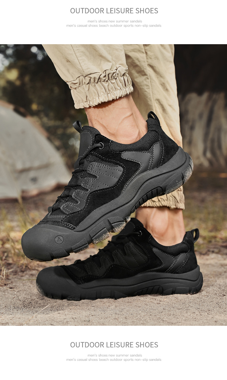南风9875真皮户外防滑耐磨登山徒步鞋38-46皮鞋码批10