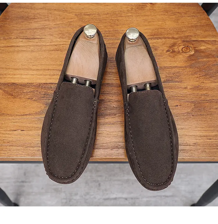 Solid Color Doudou Shoes Trendy Shoes Lazy One Pedal Driving Shoes Casual Small Leather Shoes Light And Breathable, Send A Random Pinch Music_vogvips.com