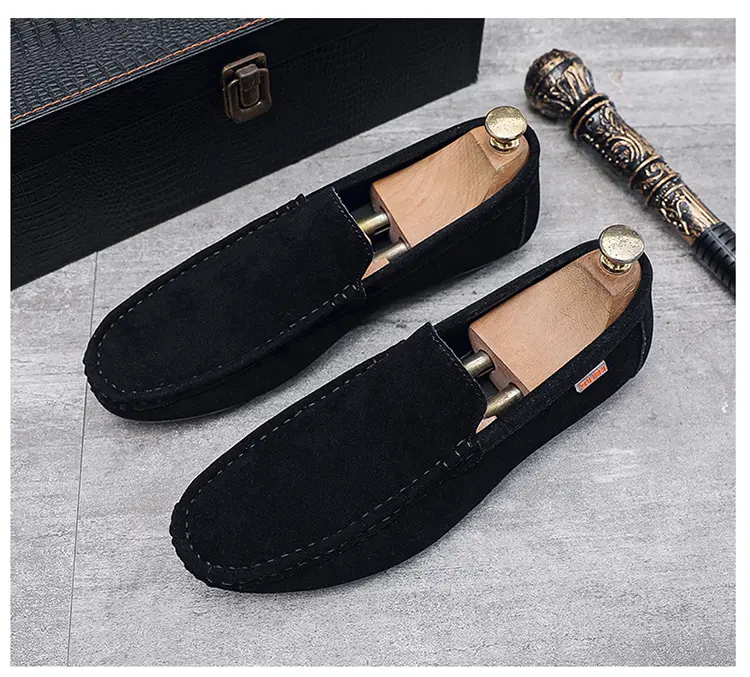 Solid Color Doudou Shoes Trendy Shoes Lazy One Pedal Driving Shoes Casual Small Leather Shoes Light And Breathable, Send A Random Pinch Music_vogvips.com
