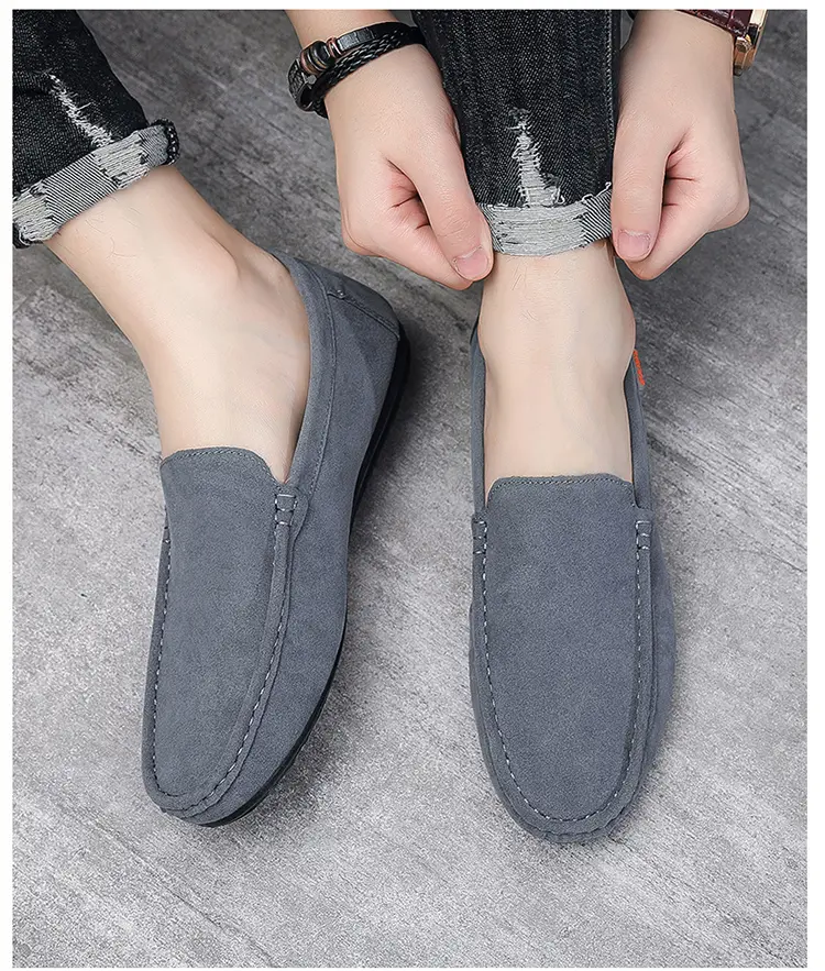 Solid Color Doudou Shoes Trendy Shoes Lazy One Pedal Driving Shoes Casual Small Leather Shoes Light And Breathable, Send A Random Pinch Music_vogvips.com
