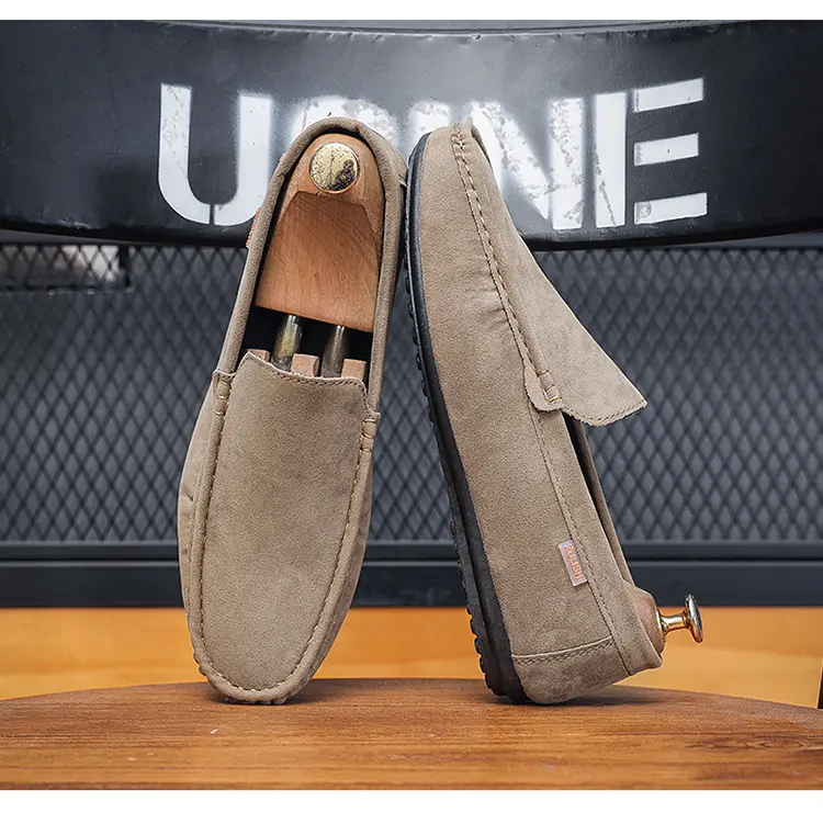 Solid Color Doudou Shoes Trendy Shoes Lazy One Pedal Driving Shoes Casual Small Leather Shoes Light And Breathable, Send A Random Pinch Music_vogvips.com
