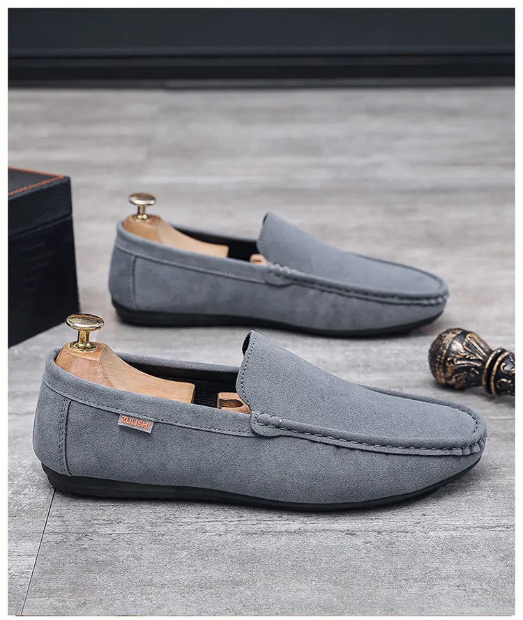 Solid Color Doudou Shoes Trendy Shoes Lazy One Pedal Driving Shoes Casual Small Leather Shoes Light And Breathable, Send A Random Pinch Music_vogvips.com