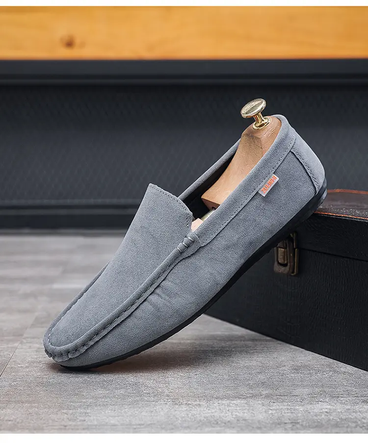 Solid Color Doudou Shoes Trendy Shoes Lazy One Pedal Driving Shoes Casual Small Leather Shoes Light And Breathable, Send A Random Pinch Music_vogvips.com