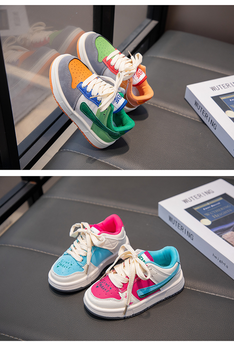 chaussures de sport décontractées assorties en cuir imperméable à lanières de cuir de canard mandarin de nouvelle collection automne et hiver_voghion.com