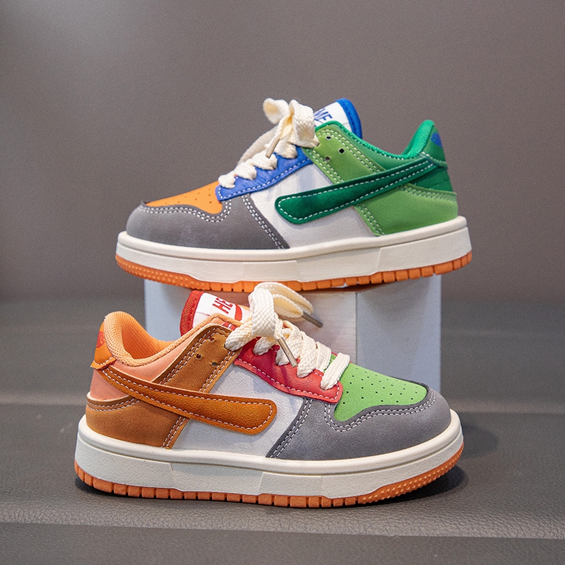 chaussures de sport décontractées assorties en cuir imperméable à lanières de cuir de canard mandarin de nouvelle collection automne et hiver_voghion.com
