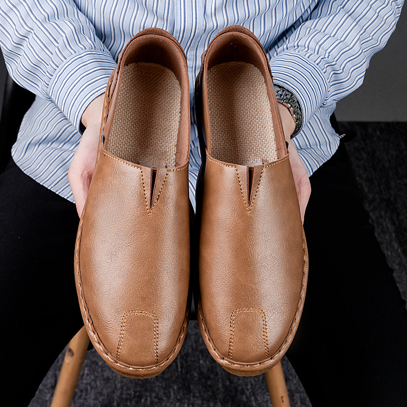 Doudou Shoes Driving Shoes Casual Small Leather Shoes Size 39-44, Business Shoes, Free Random Pinch Music_vogvips.com