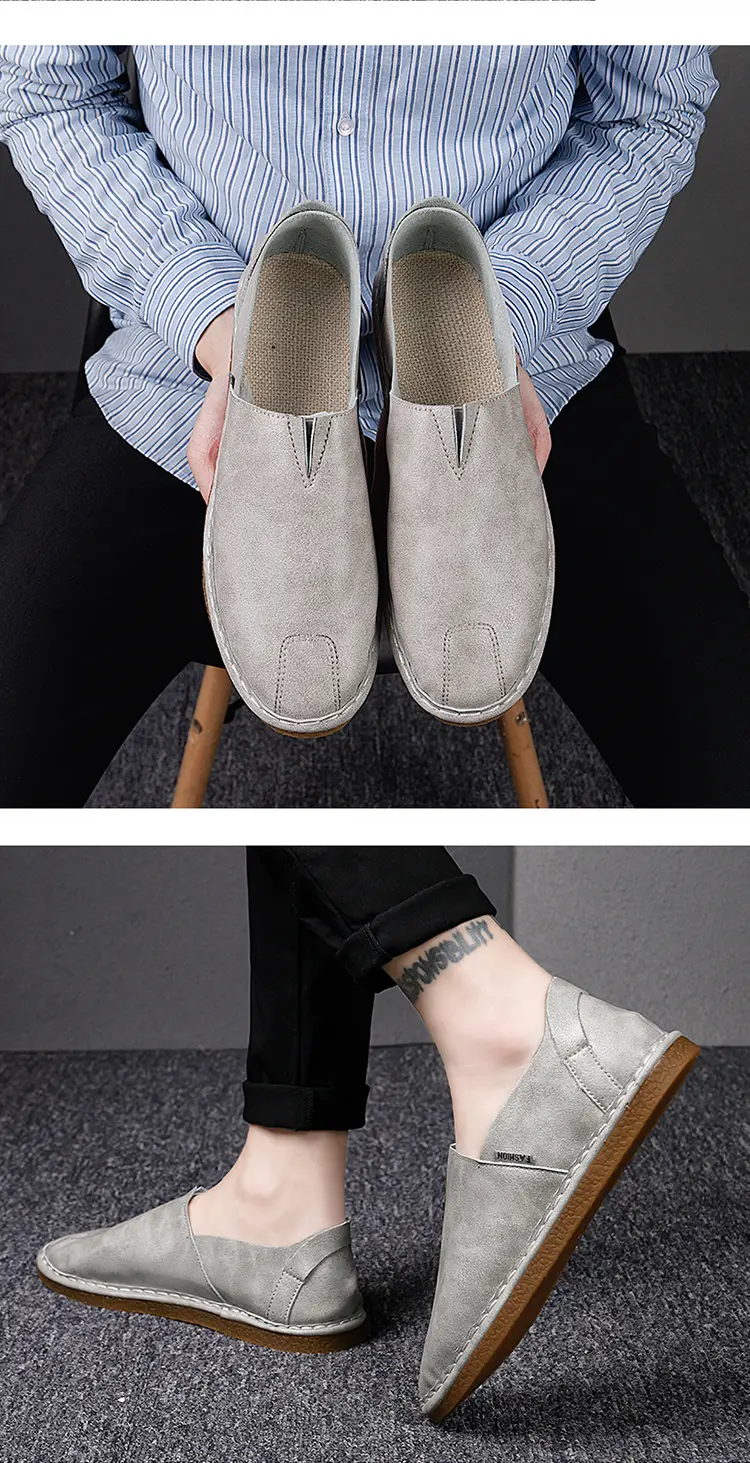 Doudou Shoes Driving Shoes Casual Small Leather Shoes Size 39-44, Business Shoes, Free Random Pinch Music_vogvips.com