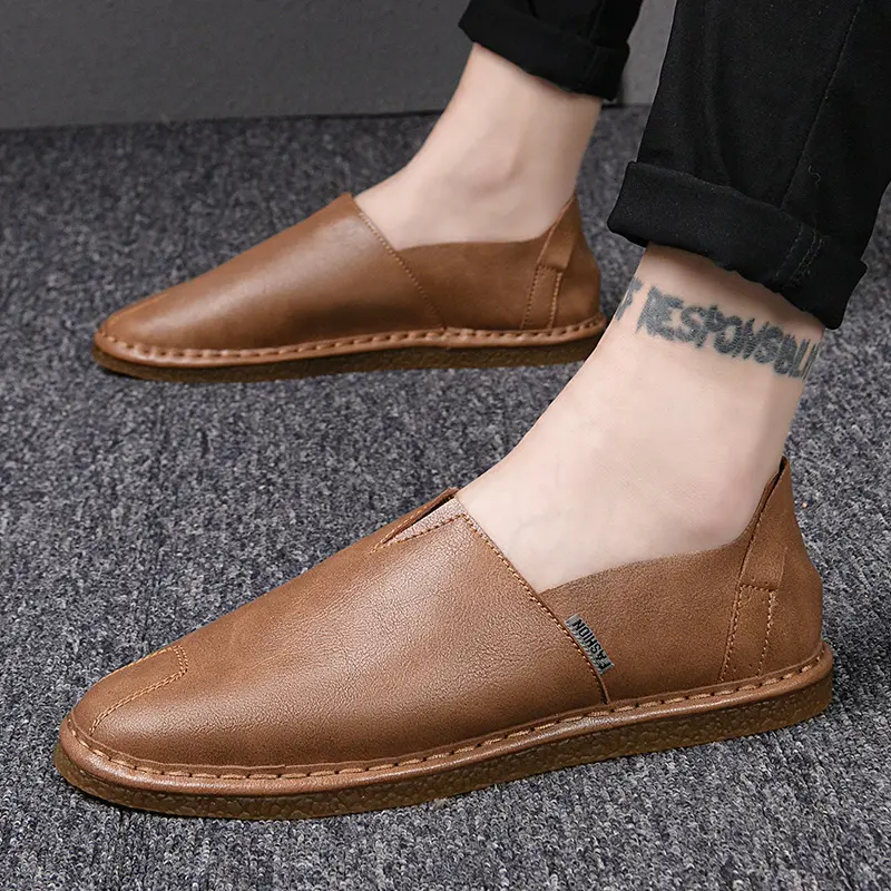 Doudou Shoes Driving Shoes Casual Small Leather Shoes Size 39-44, Business Shoes, Free Random Pinch Music_vogvips.com