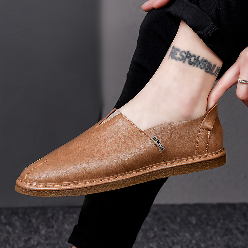 Doudou Shoes Driving Shoes Casual Small Leather Shoes Size 39-44, Business Shoes, Free Random Pinch Music_vogvips.com