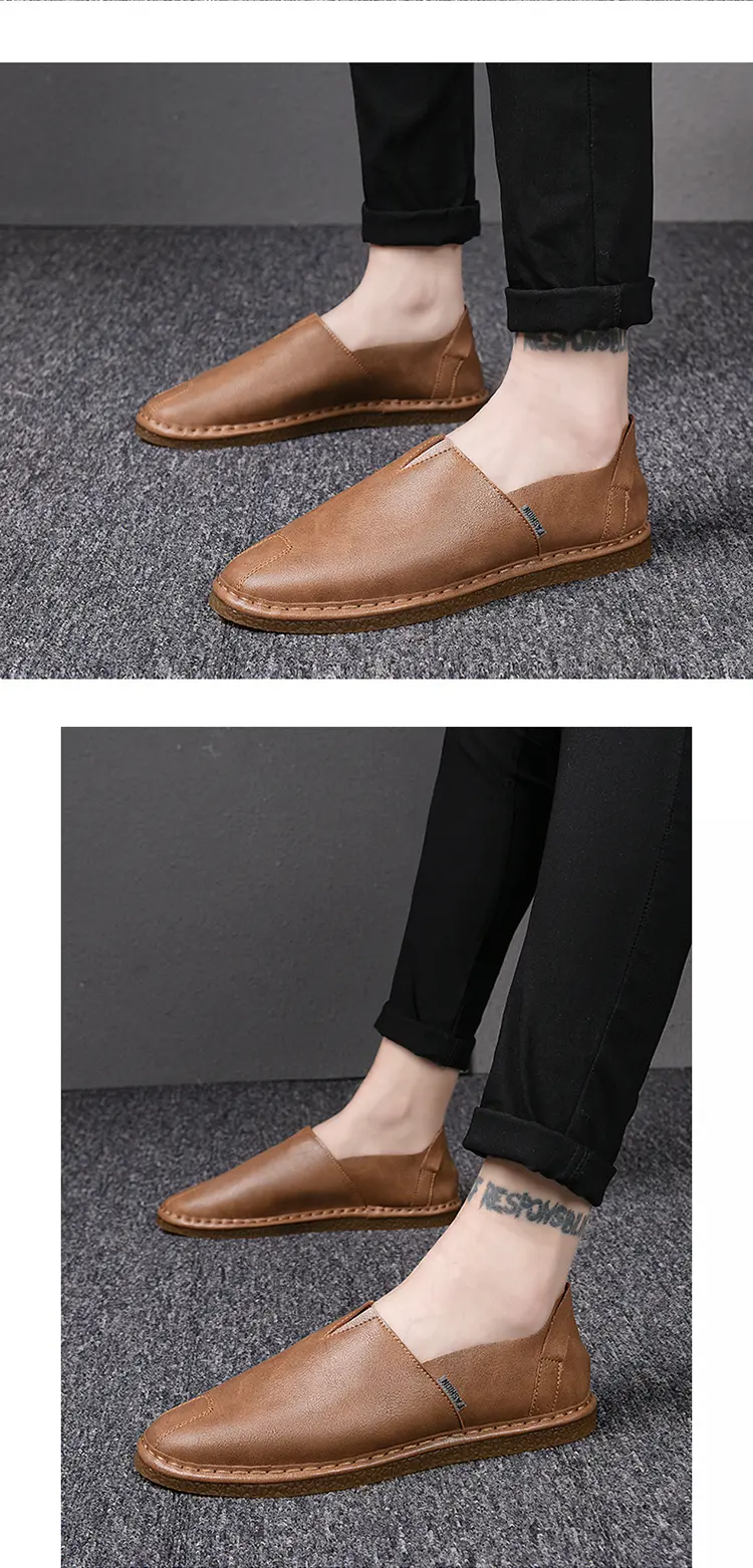 Doudou Shoes Driving Shoes Casual Small Leather Shoes Size 39-44, Business Shoes, Free Random Pinch Music_vogvips.com