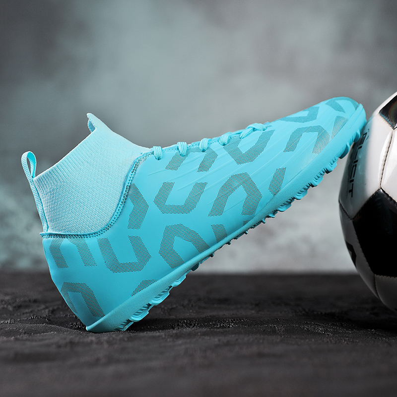 Jahr des Drachen Hauptförderung Neue große Jugend-Fußballschuhe mit langen Spikes 35-47_voghion.com