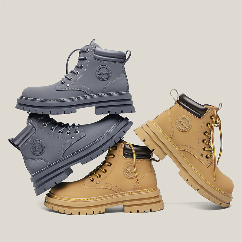 NEU Straßentrend Bergsteigen Vier Jahreszeiten Lässig Martin Arbeitskleidung Stiefel Hohe Qualität_voghion.com