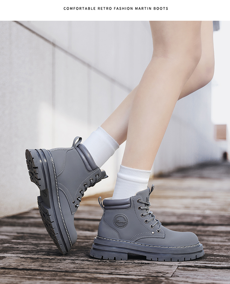 NEU Straßentrend Bergsteigen Vier Jahreszeiten Lässig Martin Arbeitskleidung Stiefel Hohe Qualität_voghion.com