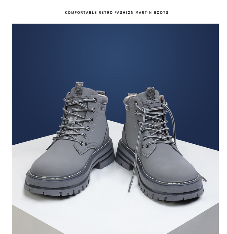 NEU Straßentrend Bergsteigen Vier Jahreszeiten Lässig Martin Arbeitskleidung Stiefel Hohe Qualität_voghion.com