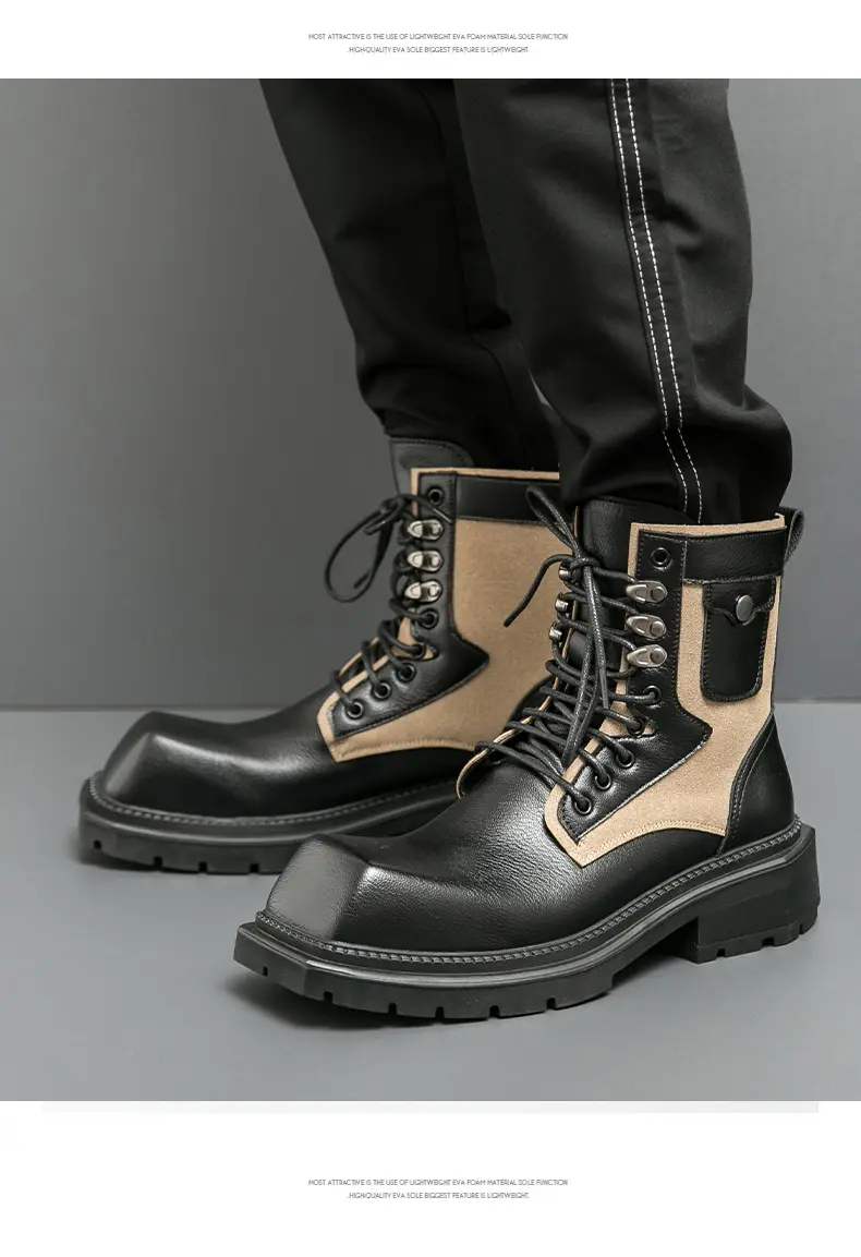 靴 Multi-gimmick belt design high-cut boots Multi-gimmick belt design high-cut boots HL3112 – HI-LANDER