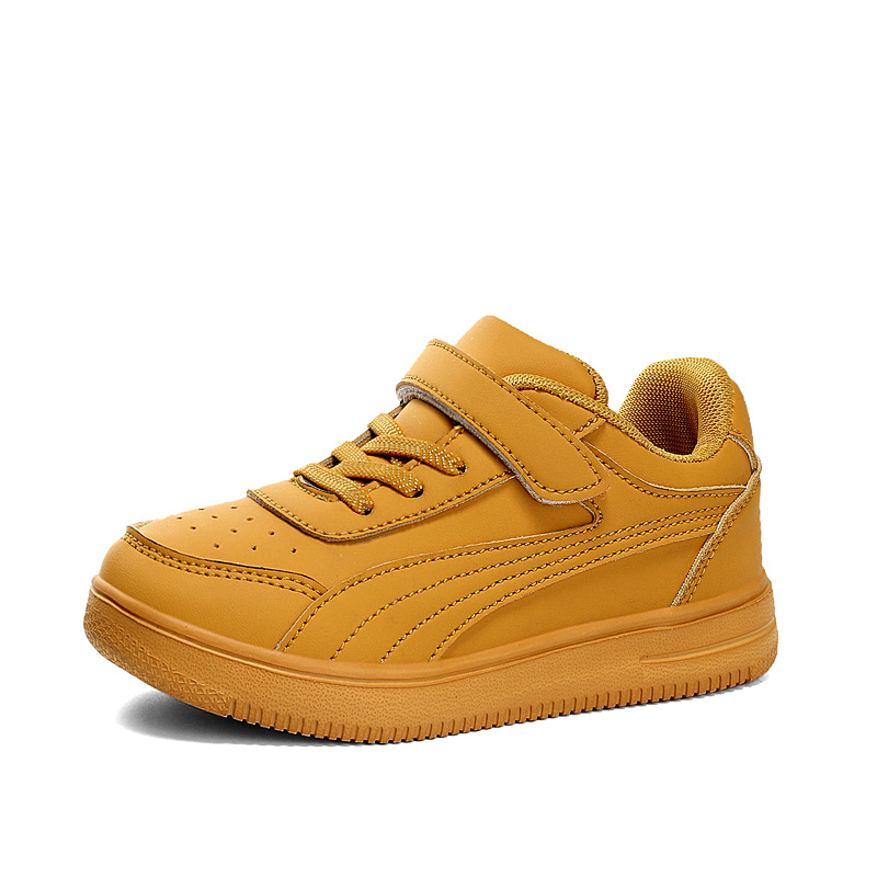 Zēnu trenažieri āra skolas apavi ar āķi un cilpu staigāšanai skriešanas apavi Viegli bērnu ādas apavi neslīdoši_voghion.com