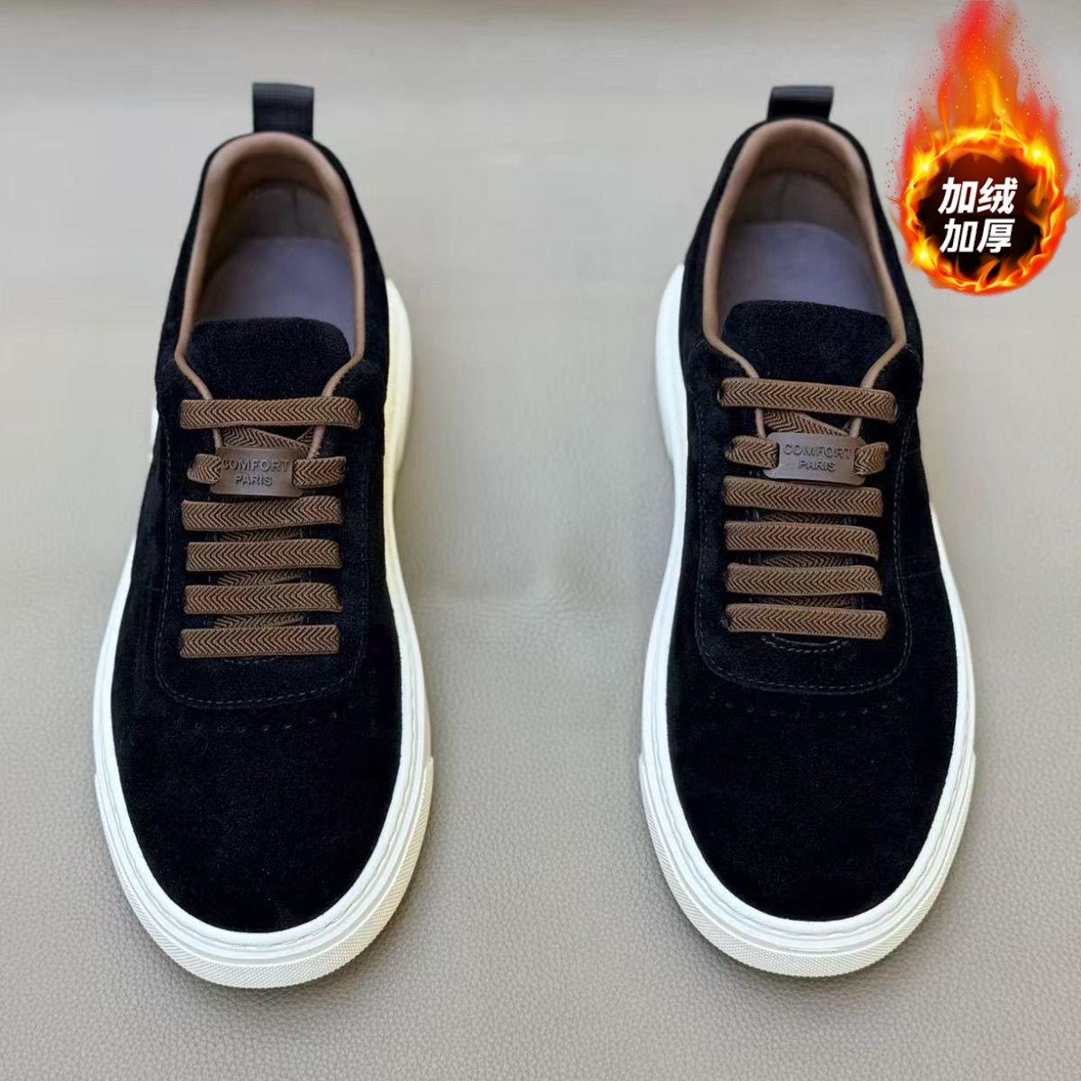 云逸-ZS198爆款加绒板鞋39-44码2色