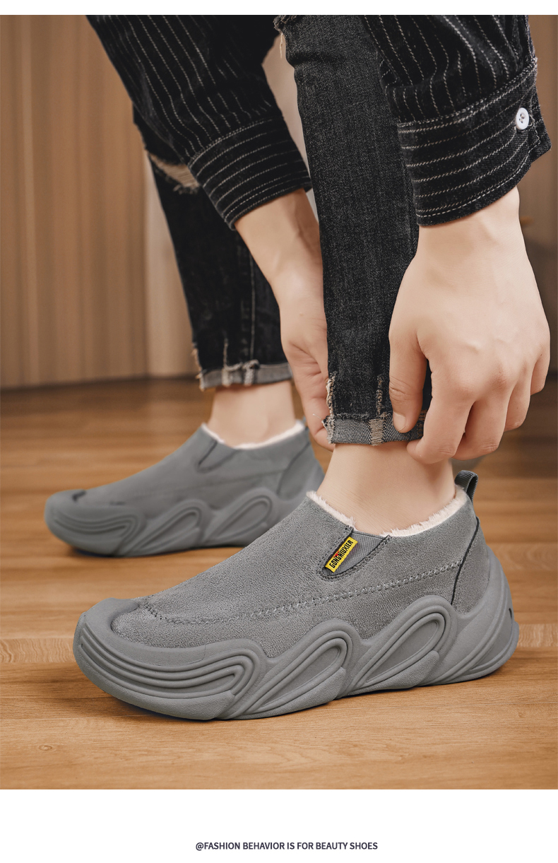 云逸-GN988冬季加绒厚底休闲棉鞋38-45码控价99元