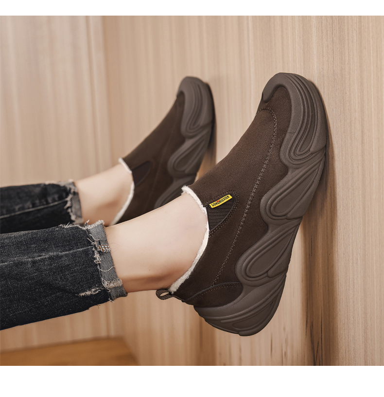 云逸-GN988冬季加绒厚底休闲棉鞋38-45码控价99元