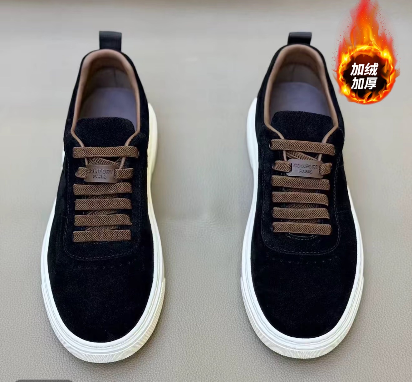 云逸-ZS198爆款加绒板鞋39-44码2色