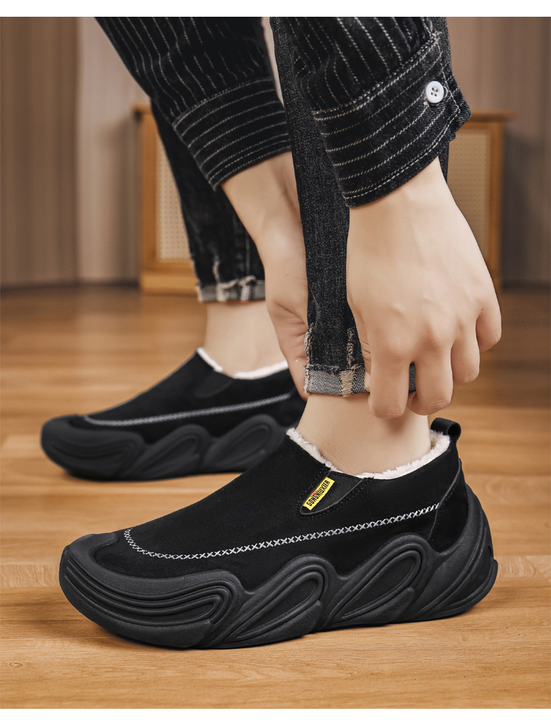 云逸-GN988冬季加绒厚底休闲棉鞋38-45码控价99元