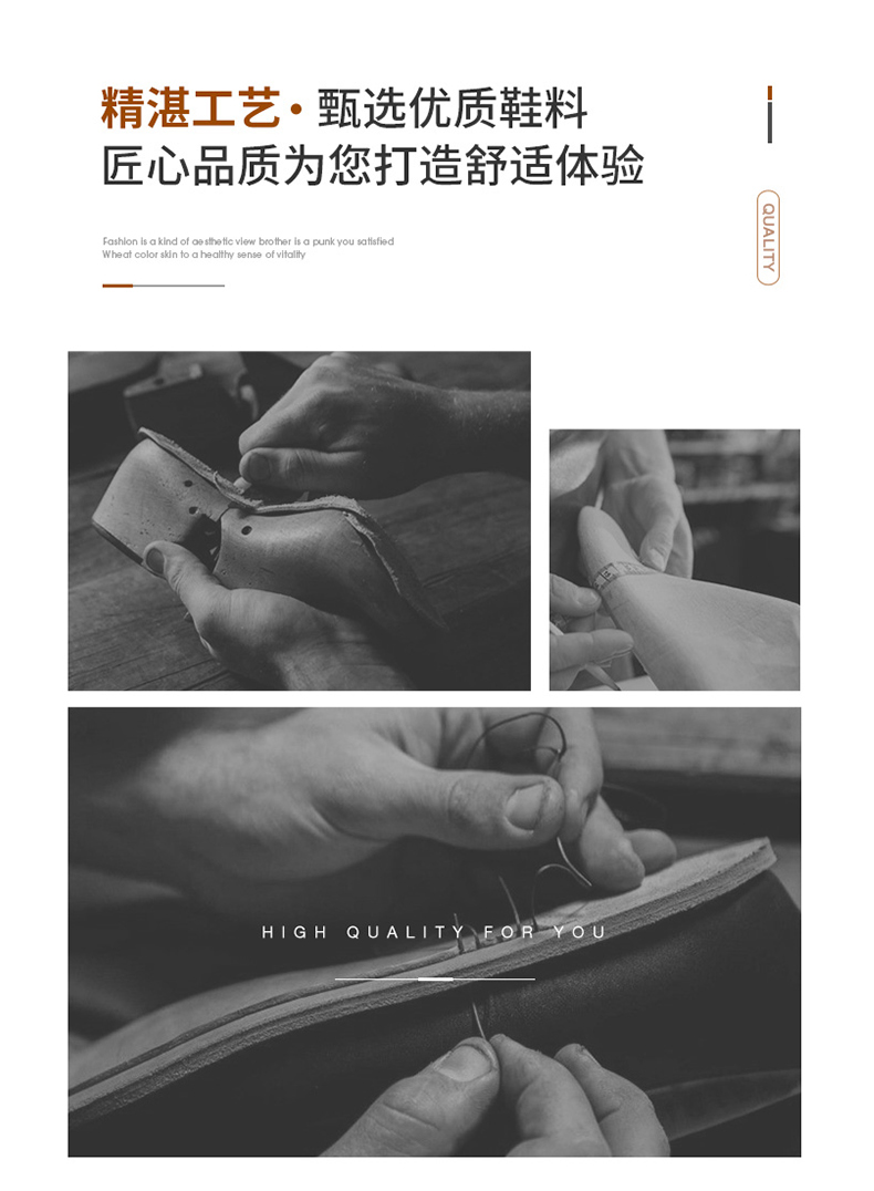 足踏⑧9858二层牛皮时尚经典豆豆鞋38-44